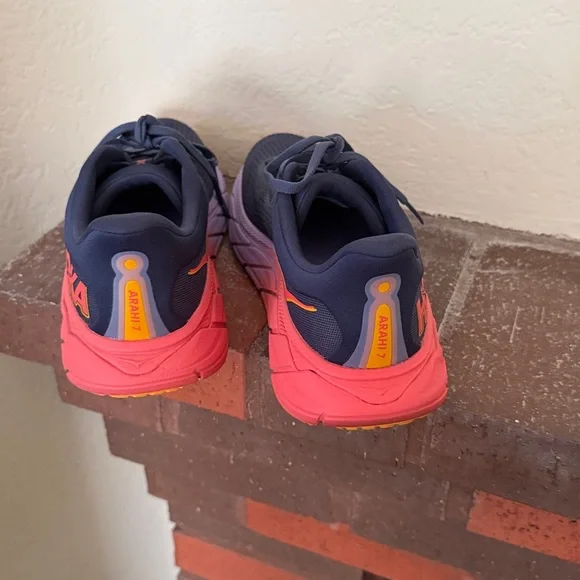 Hoka Blue, purple, coral Running Shoes like new - Picture 3 of 6